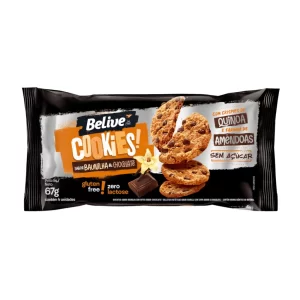 COOKIES DE BAUNILHA C GOTAS DE CHOCOLATE ZERO AÇUCAR, GLÚTEN E LACTOSE 10X67G