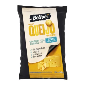 SNACK DE ARROZ S/ GLÚTEN SABOR QUEIJO SUIÇO 35G