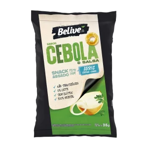 SNACK DE ARROZ S/ GLÚTEN SABOR CEBOLA E SALSA 35G